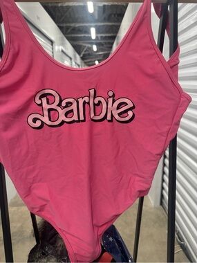 Barbie Pink Logo One-Piece Swimsuit